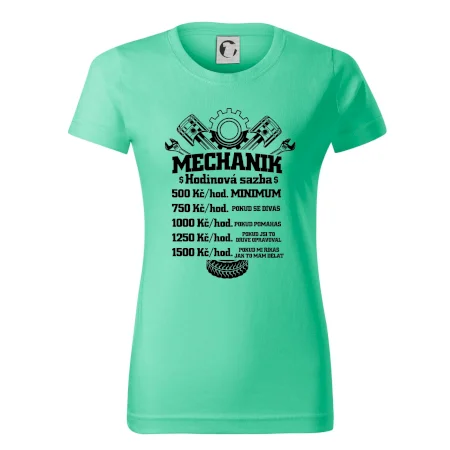 Mechanik - hodinová sazba