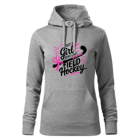 Just a girl who loves field hockey černo růžové