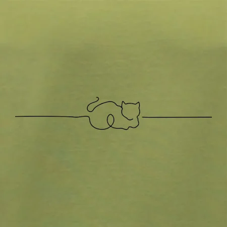 Kočka linka kreslená