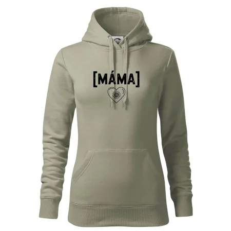 Máma nápis a srdce a slunečnice