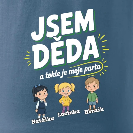 Děda a jeho parta (obrázky a jména vnuků)