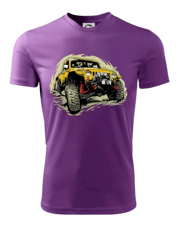 Žlutý offroad s navijákem