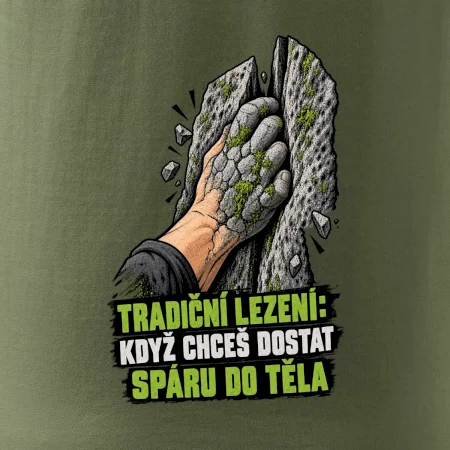 Tradiční lezení se spárou v těle