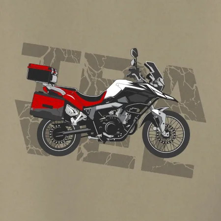 Cestovní enduro červená
