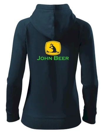 John Beer jelen s pivem