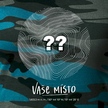 Vaše místo - vrstevnice v kruhu
