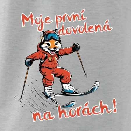 Moje první dovolená na horách hnědá  liška