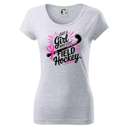 Just a girl who loves field hockey černo růžové