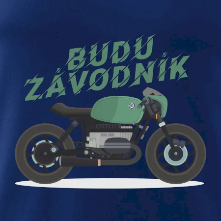 Budu závodník  zelený cafe racer