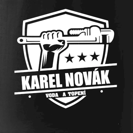Instalatér - Erb vlastní nápis