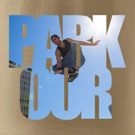 Parkour nápis nebe