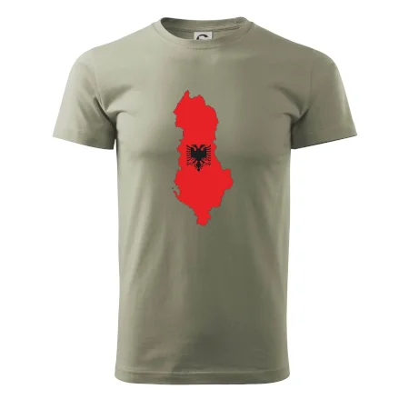 Albánie mapa a znak
