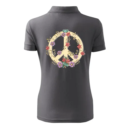 Peace symbol pískový