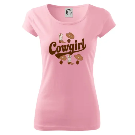 Cowgirl nápis a oblečení
