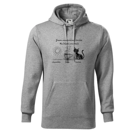 Jsem nenáročný člověk. Ke štěstí mi stačí sluníčko kafe kočka
