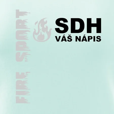 SDH REFLEXNÍ nápis (oheň, firesport, název sboru - vlastní nápis)