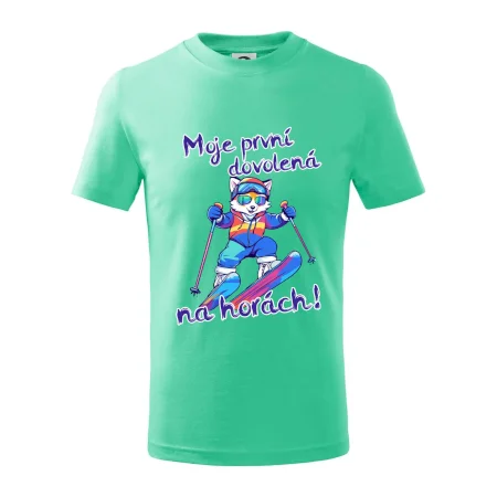 Moje první dovolená na horách modrá liška