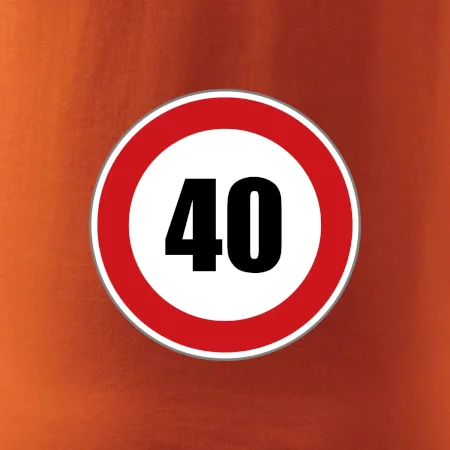 Dopravní značka - omezení rychlosti 40