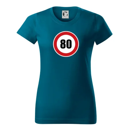Dopravní značka - omezení rychlosti 80
