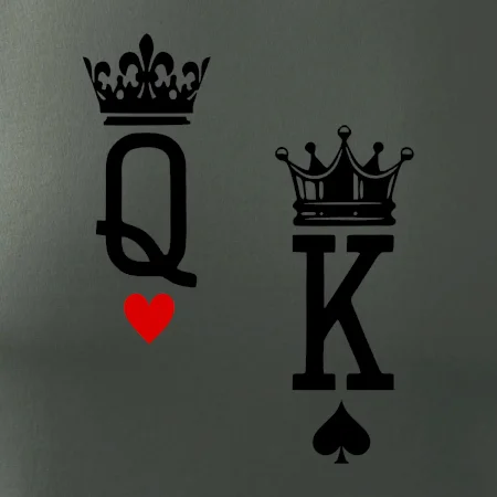 King & Queen logo na prso