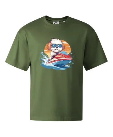 Bišonek na vodním skútru