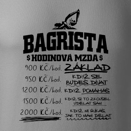 Hodinová mzda bagrista