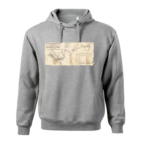 Mapa Báňské dráhy z Moravské Ostravy do Doubravy