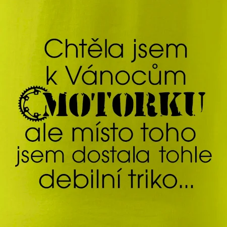 Chtěla jsem dostat motorku - Vánoce
