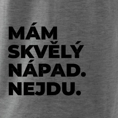 MÁM SKVĚLÝ NÁPAD. NEJDU.
