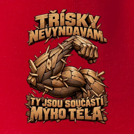 Třísky nevyndavám ty jsou součástí mýho těla - dřevěná paže