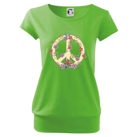 Peace symbol pískový