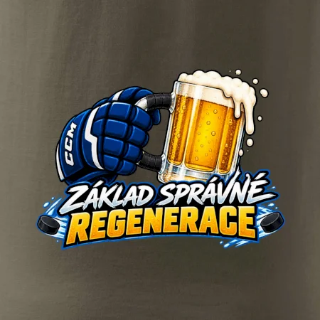 Hokejová regenerace s pivem