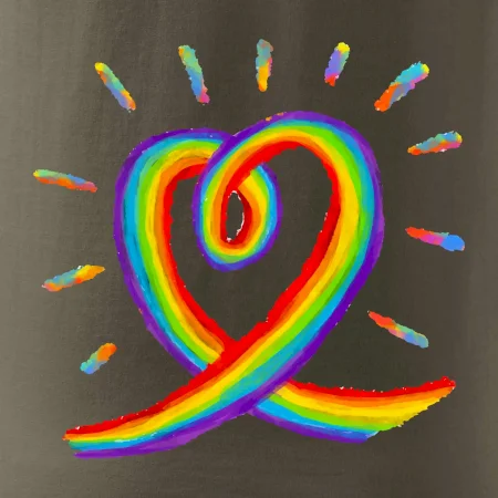 Srdce pride duha kreslená