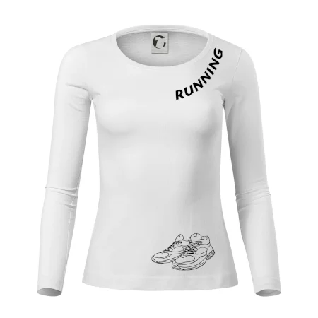 Running nápis šikmo