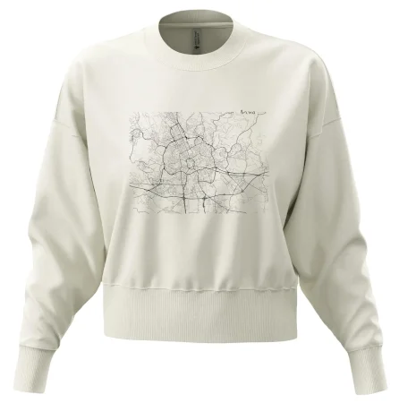 Černobílá mapa Brno