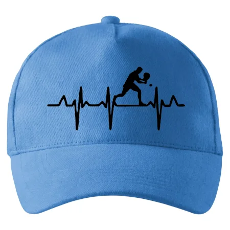EKG stolní tenista stojící