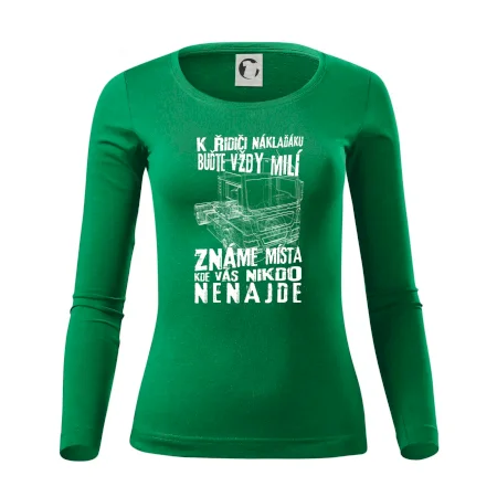 K řidiči náklaďáku buďte vždy milý