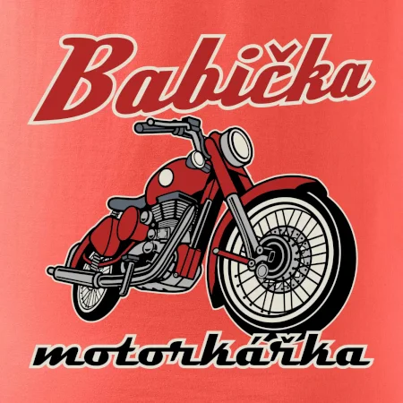 Babička motorkářka
