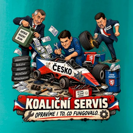 Macinka opravuje závodní auto ČESKO