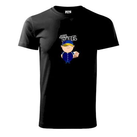 Jsem ďábel doručovatel modro žlutý