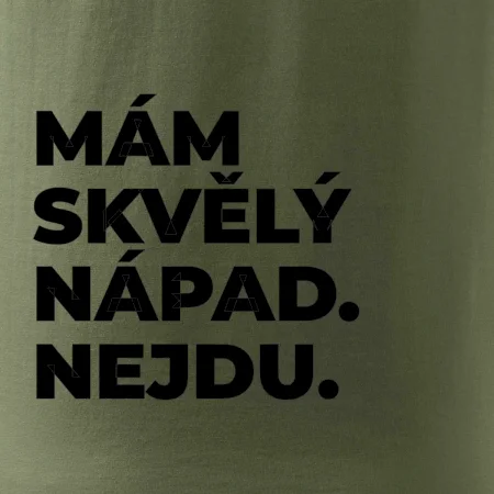 MÁM SKVĚLÝ NÁPAD. NEJDU.