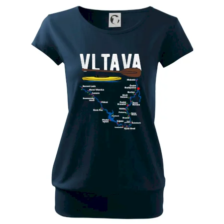 Mapa řeky Vltavy