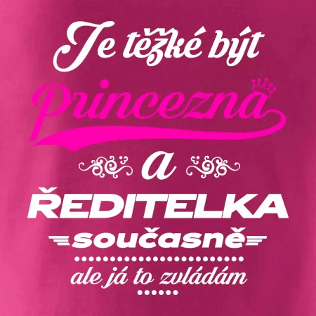 Je těžké být princezna - ředitelka