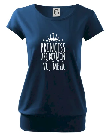 Princesses are born in (vlastní nápis měsíc narození)