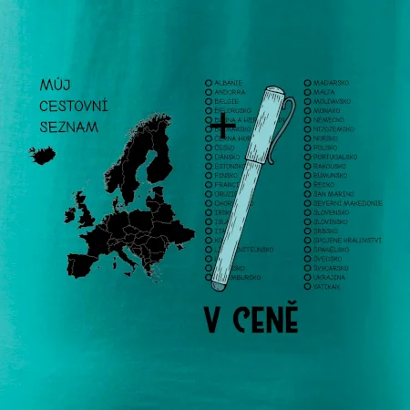 Můj cestovní seznam Evropa