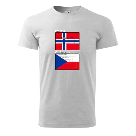 Norská a česká vlajka