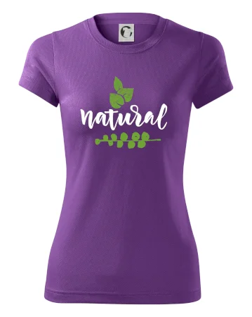Natural - nápis v listech