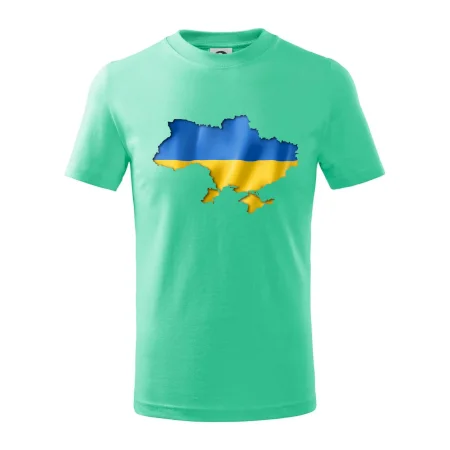 Ukrajina vlajka mapa