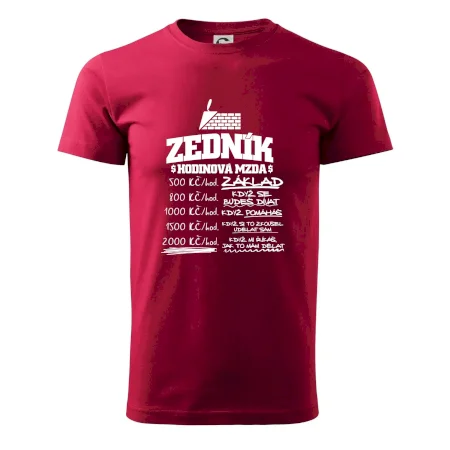 Hodinová mzda zedník