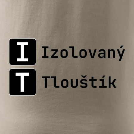 IT Nápis Izolovaný Tlouštík